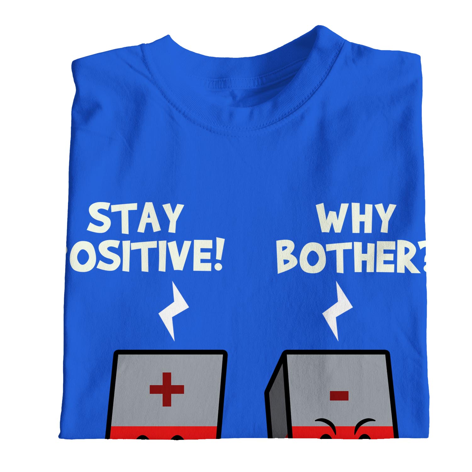 1Tee Mens Stay Positive Why Bother Science TShirt eBay