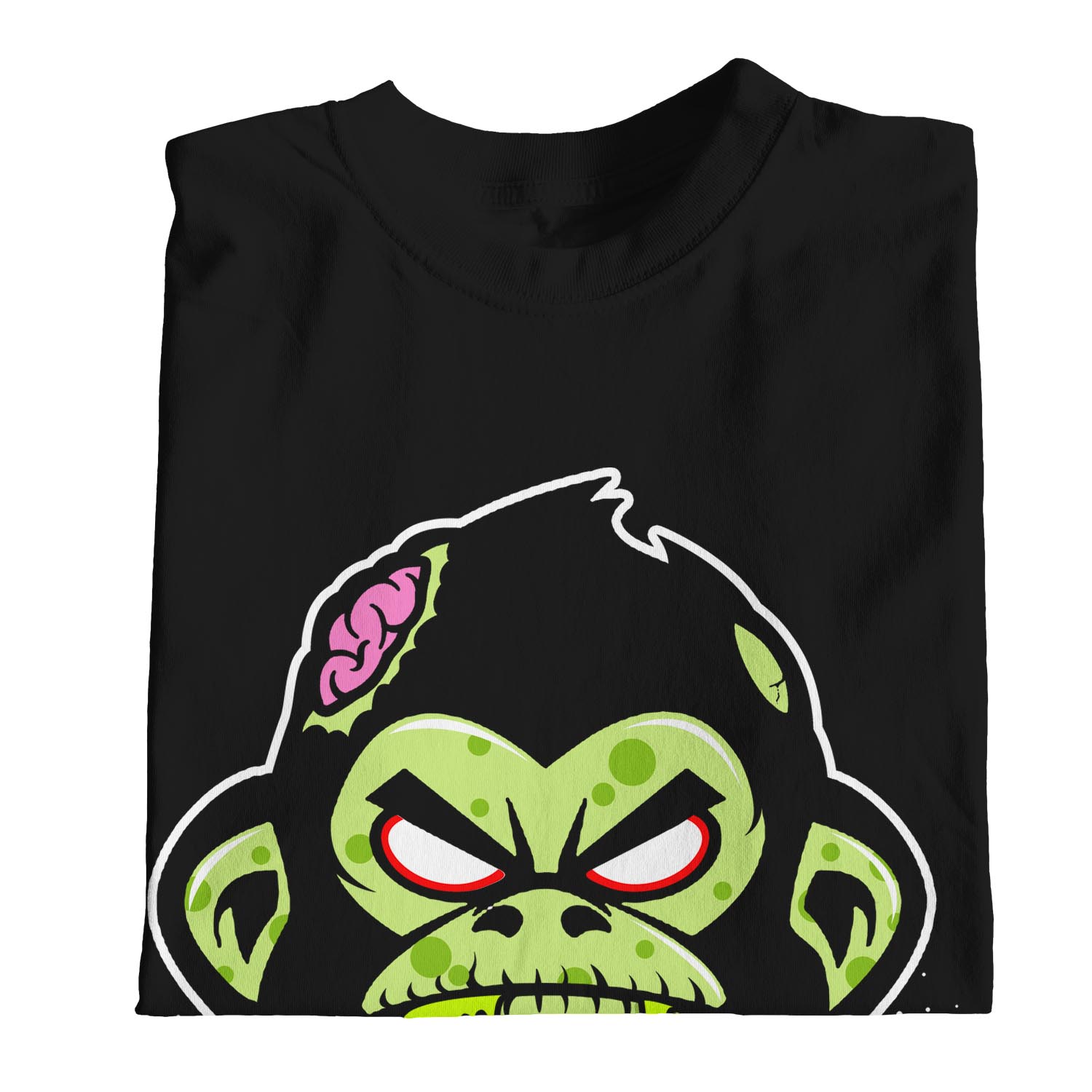 1 T-Shirt Herren Zombie Affe, Me Want Brains - Bild 11 von 18