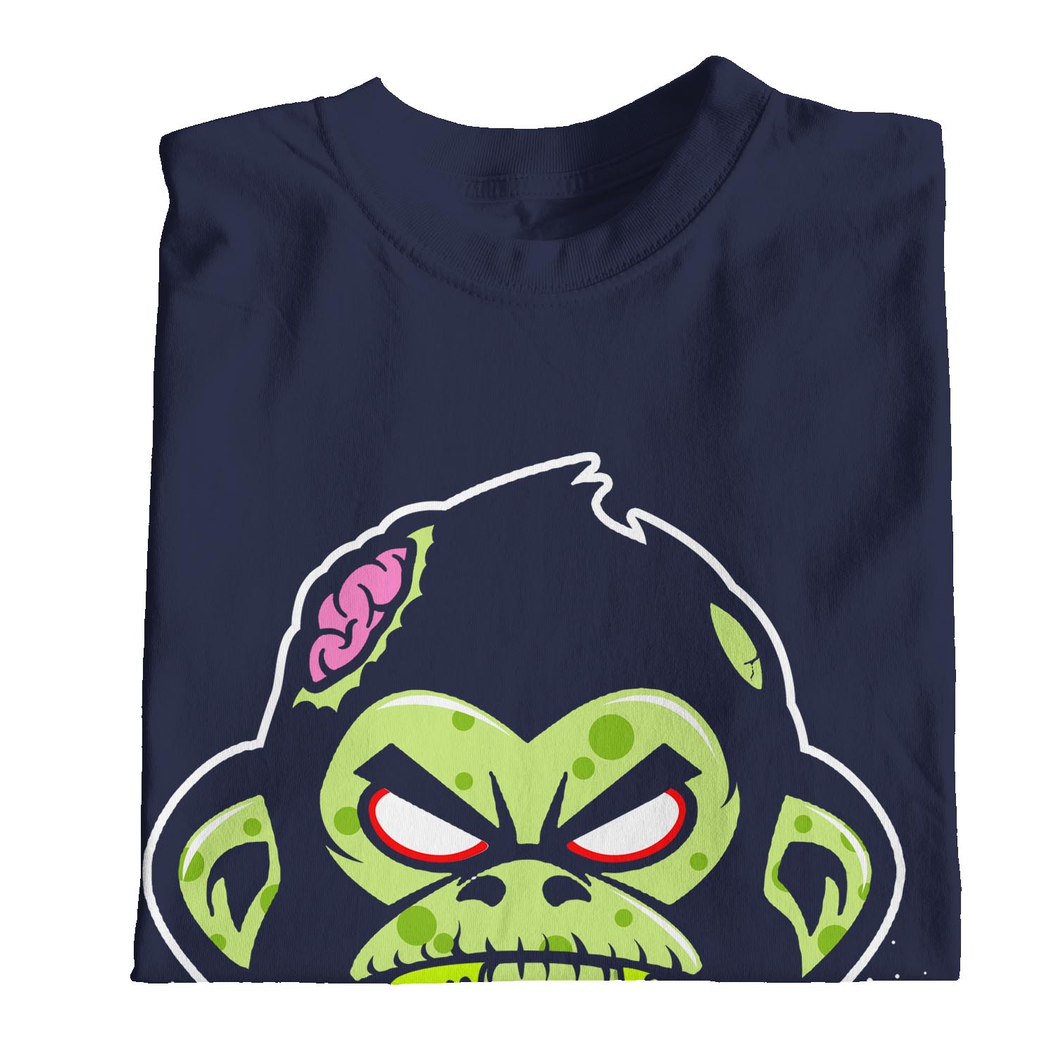 1 T-Shirt Herren Zombie Affe, Me Want Brains - Bild 17 von 18