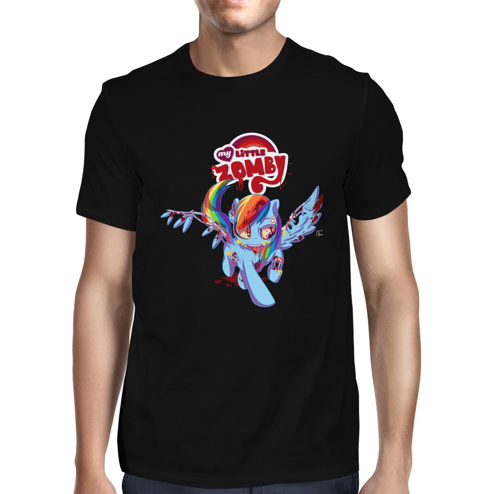 1Tee Herren My Little Zomby T-Shirt - Bild 7 von 18