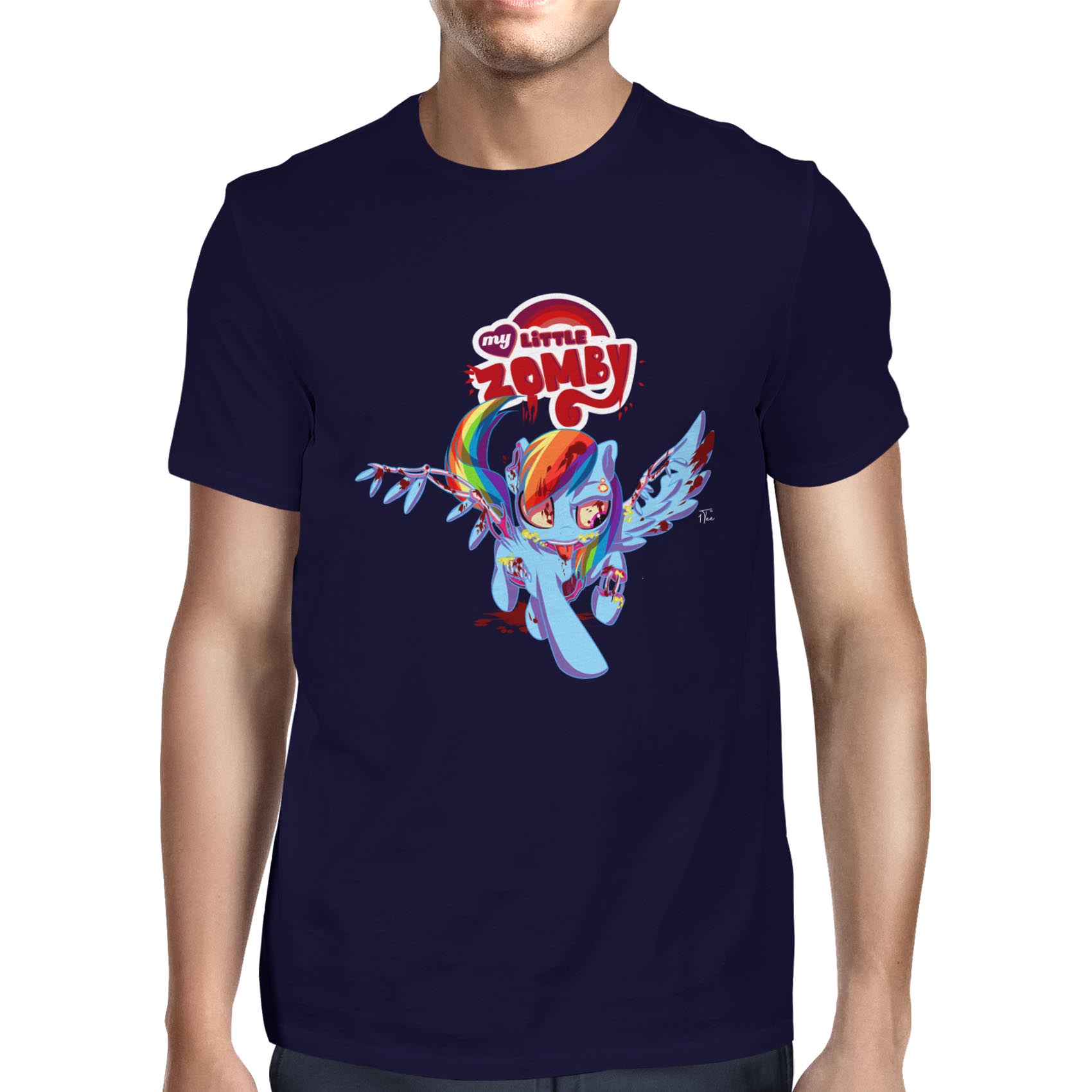 1Tee Herren My Little Zomby T-Shirt - Bild 13 von 18