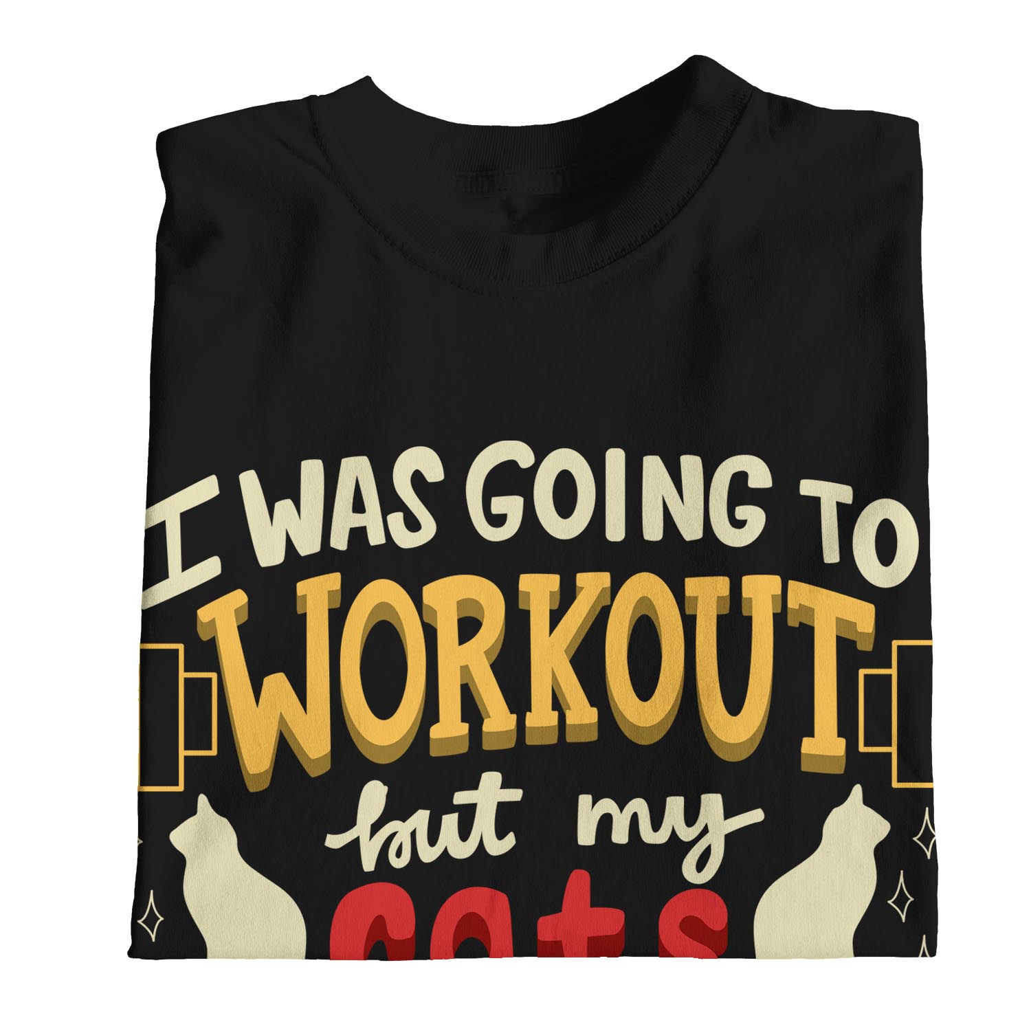 Camiseta 1Tee Para Hombre I Was Going To Work Out, My Cats No Going To Pet Themselves - Imagen 11 de 18