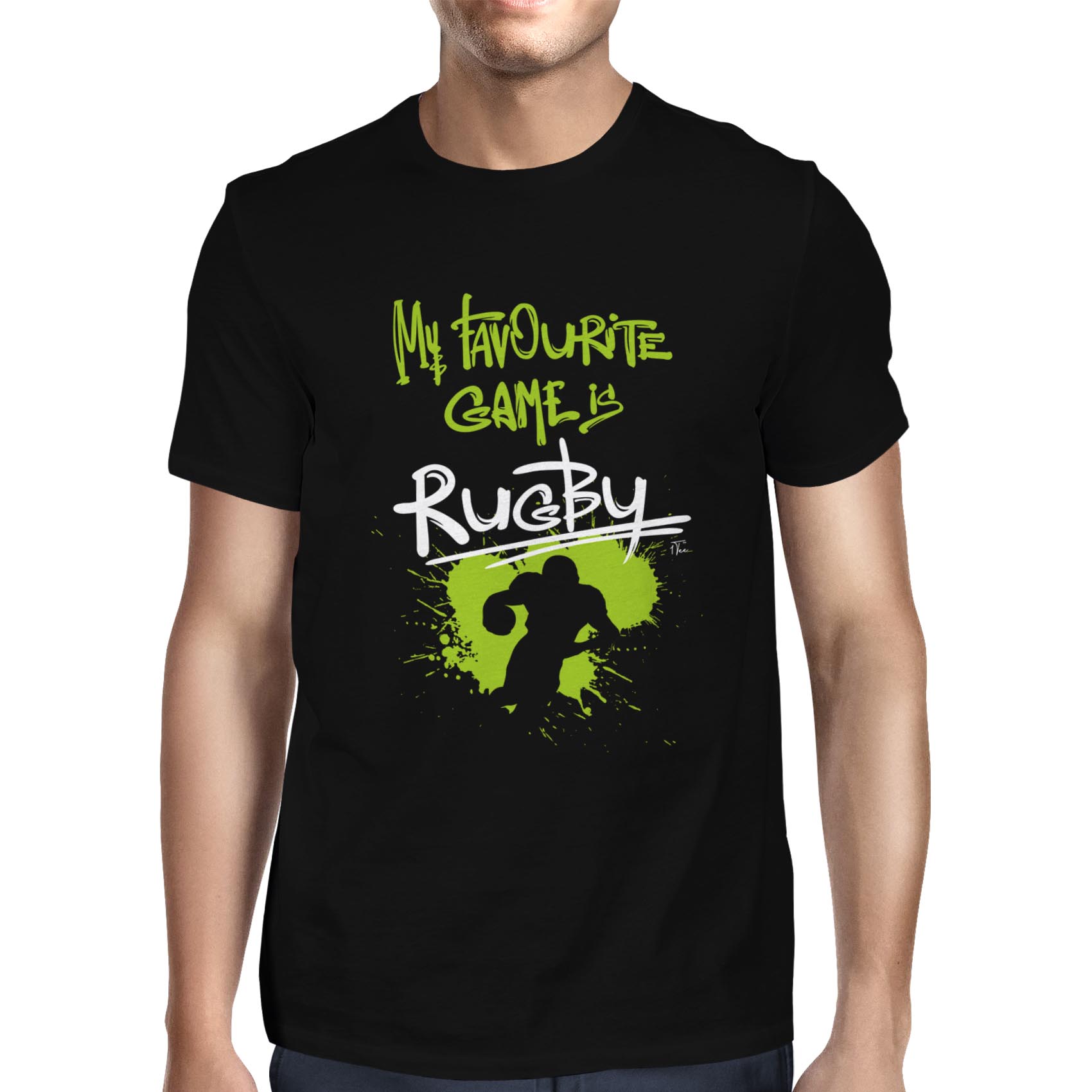 Camiseta 1Tee Hombre My Favourite Game Is Rugby - Imagen 7 de 24