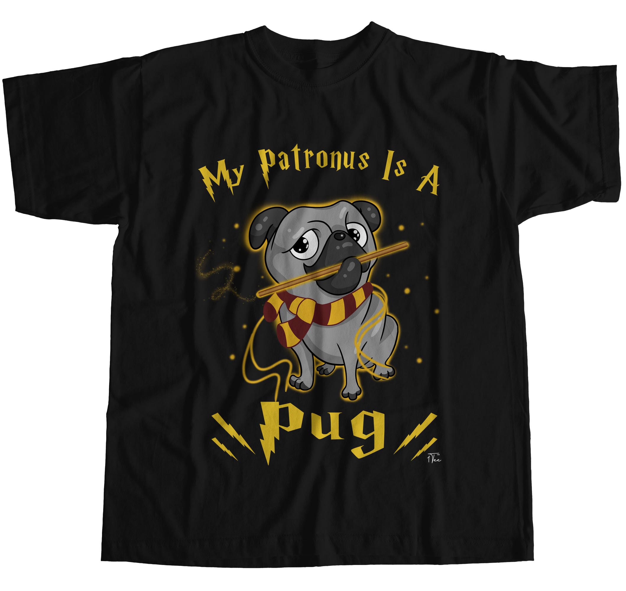 1 camiseta para hombre My Patronus Is A Pug Dog - Imagen 8 de 24