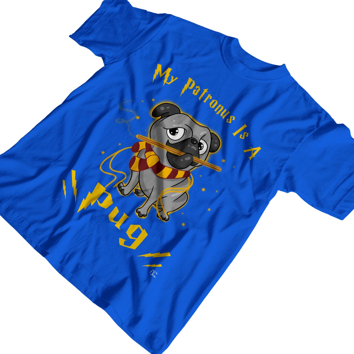 1 camiseta para hombre My Patronus Is A Pug Dog - Imagen 21 de 24