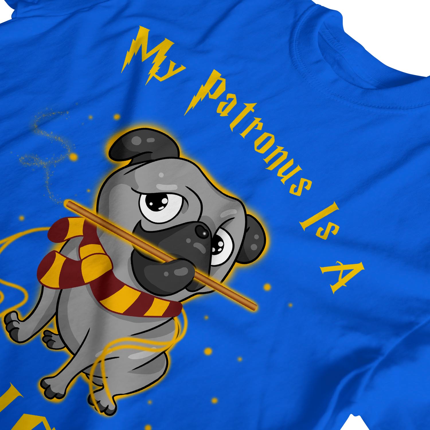 1 camiseta para hombre My Patronus Is A Pug Dog - Imagen 22 de 24