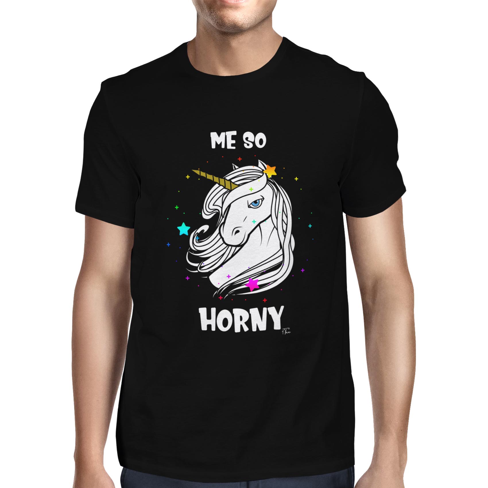 1Tee Mens Me So Horny Unicorn T-Shirt 