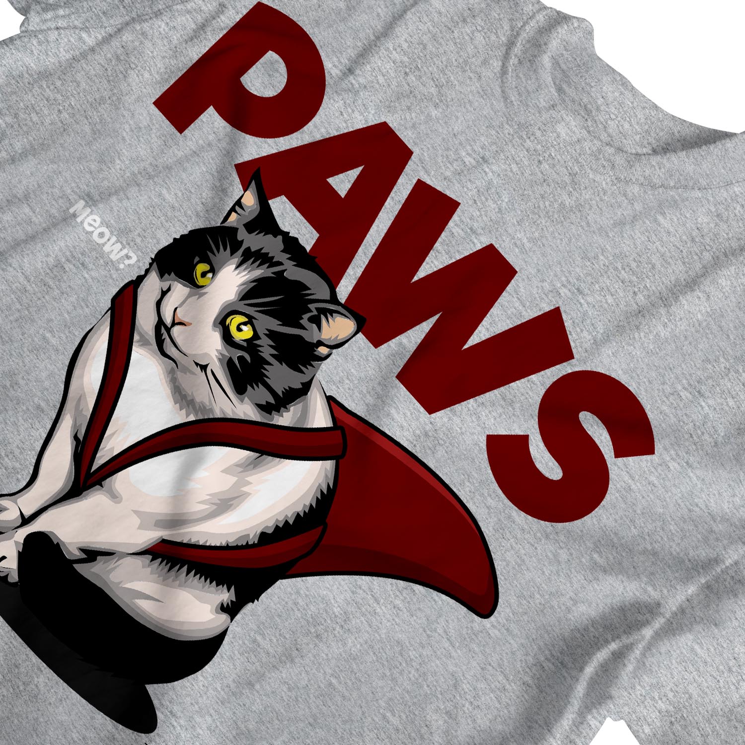 paws cat shirt jaws