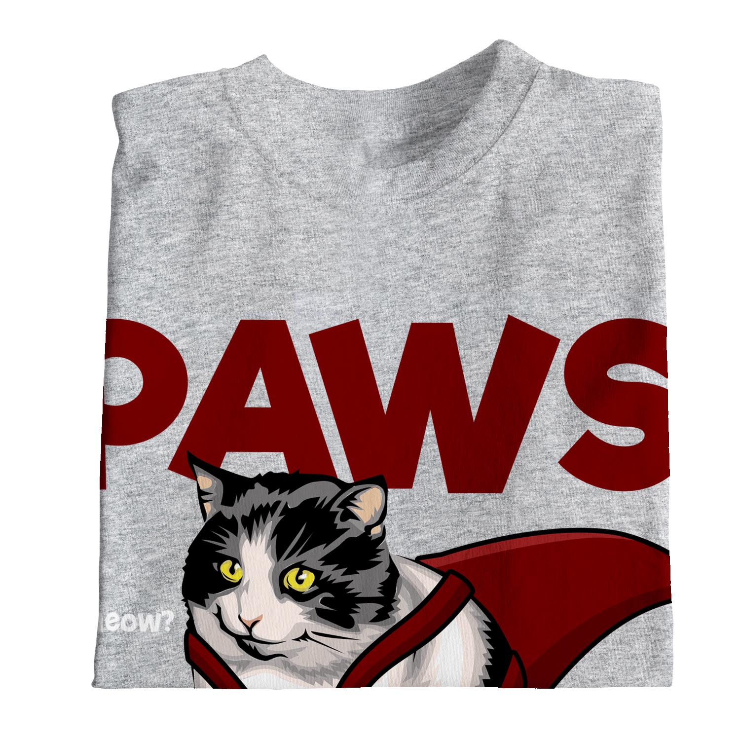 paws cat shirt jaws