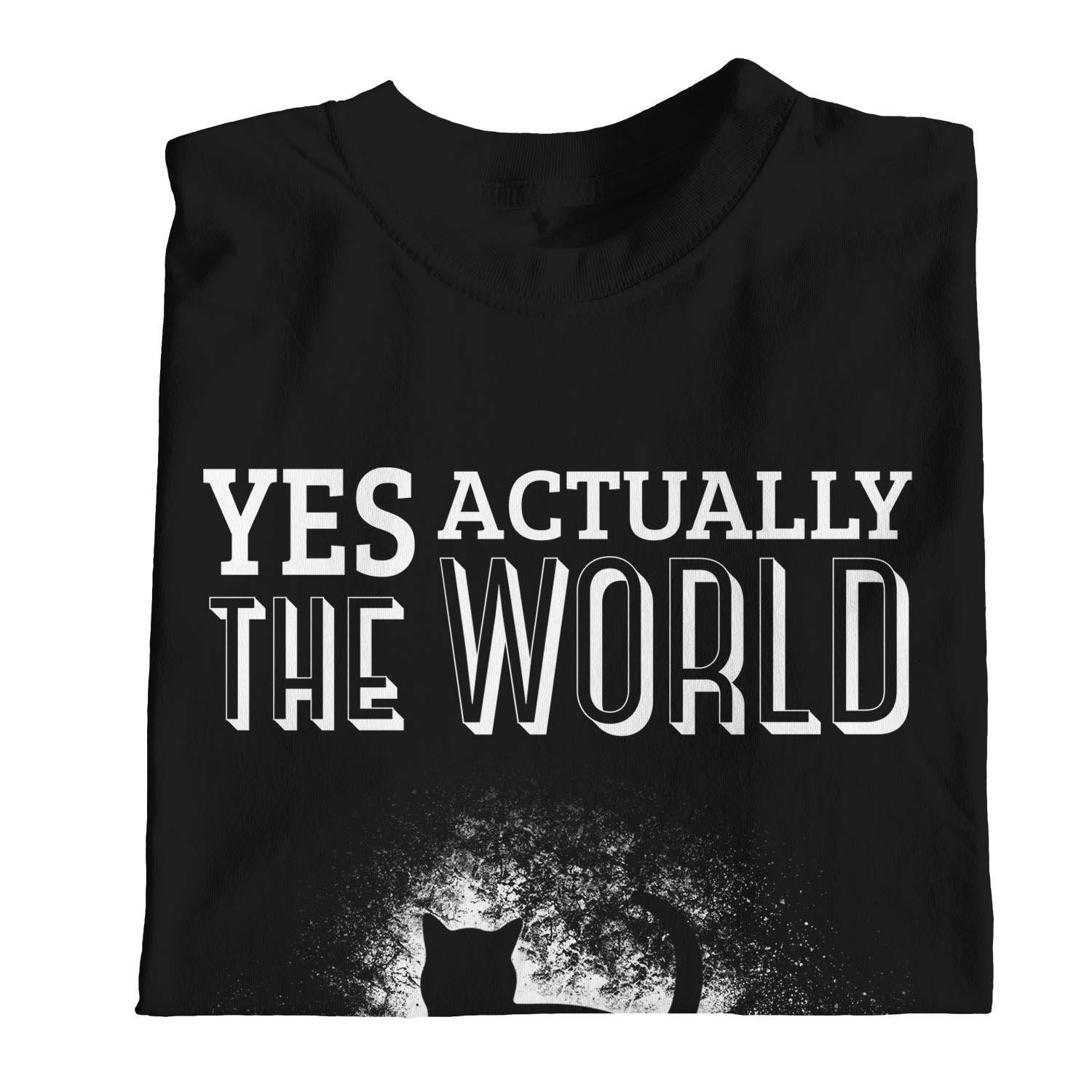 Camiseta 1Tee Para Hombre Yes Actually The World Does Revolve Around My Cats - Imagen 11 de 24