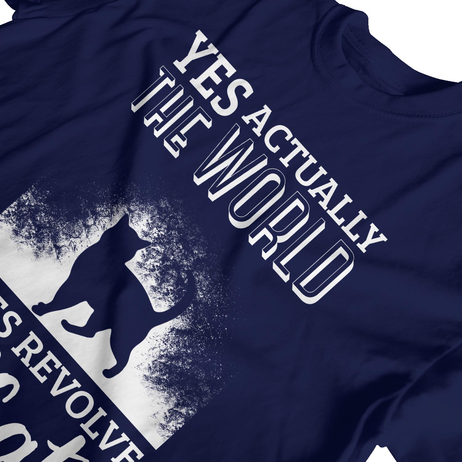Camiseta 1Tee Para Hombre Yes Actually The World Does Revolve Around My Cats - Imagen 16 de 24