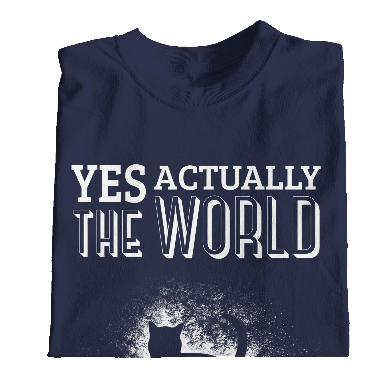 Camiseta 1Tee Para Hombre Yes Actually The World Does Revolve Around My Cats - Imagen 17 de 24