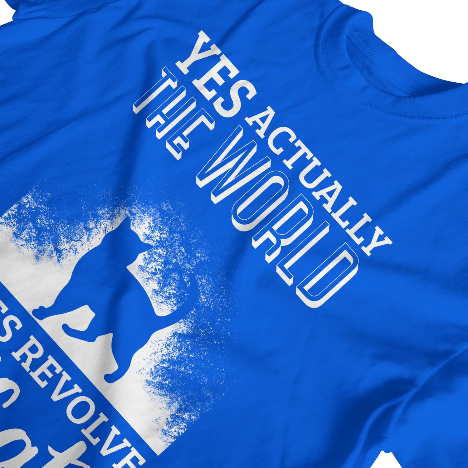 Camiseta 1Tee Para Hombre Yes Actually The World Does Revolve Around My Cats - Imagen 22 de 24