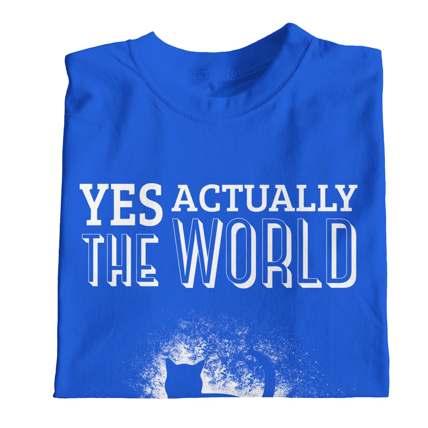 Camiseta 1Tee Para Hombre Yes Actually The World Does Revolve Around My Cats - Imagen 23 de 24