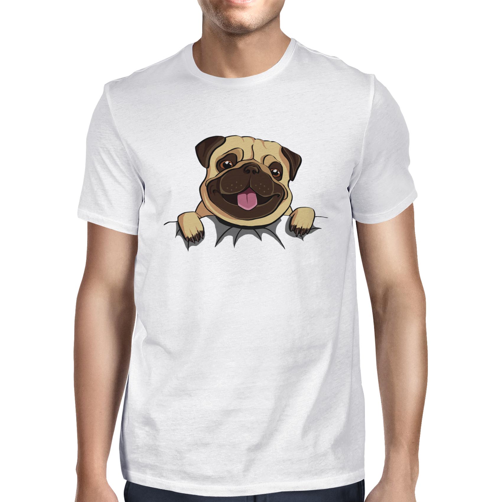 pug in pocket shirt