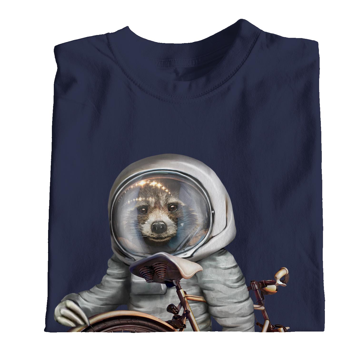 1Tee Mens Sloth Astronaut With Bicycle T-Shirt - Picture 17 of 24