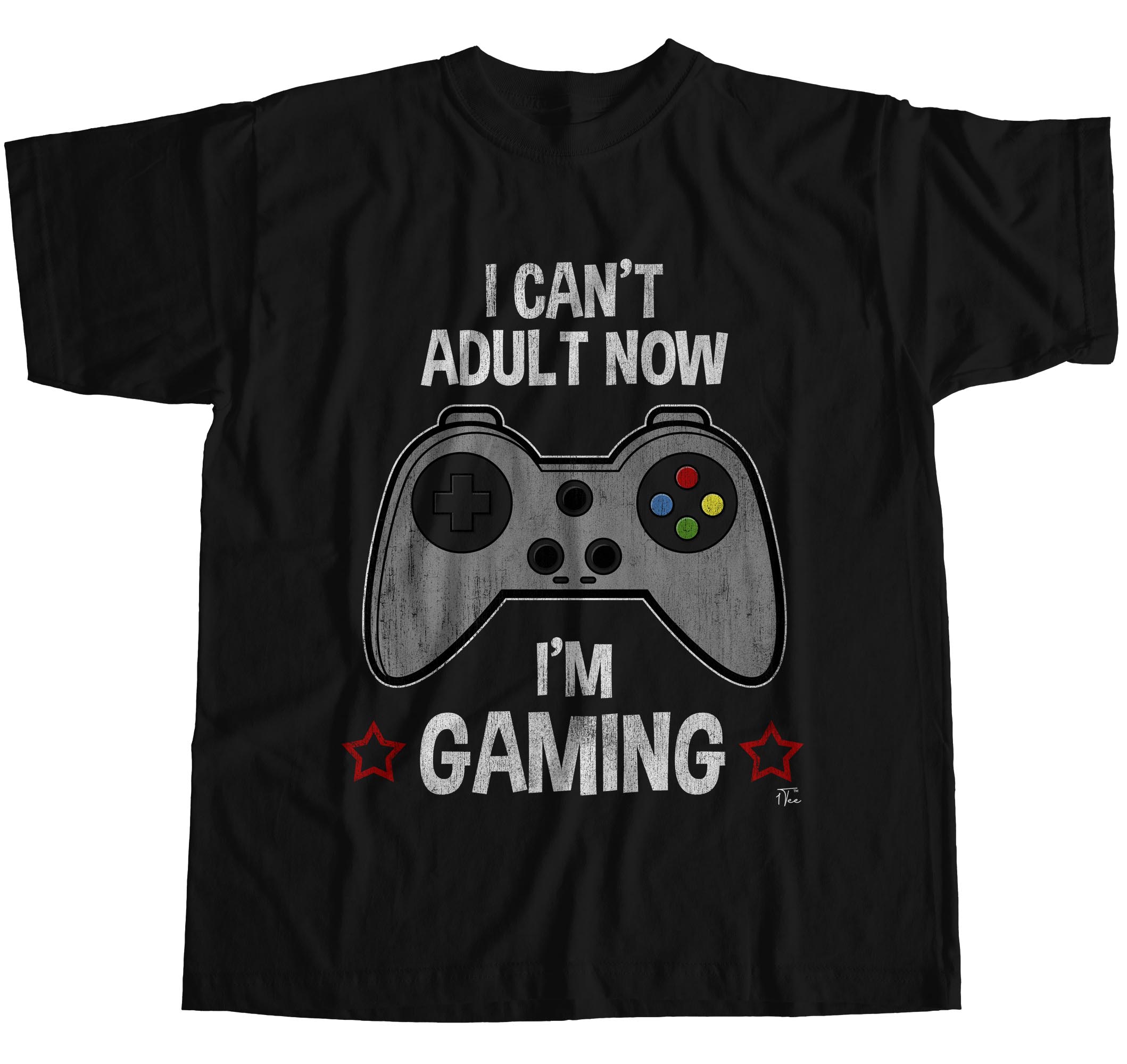 Camiseta 1Tee para hombre I can't Adult Now, I'm Gaming - Imagen 8 de 24