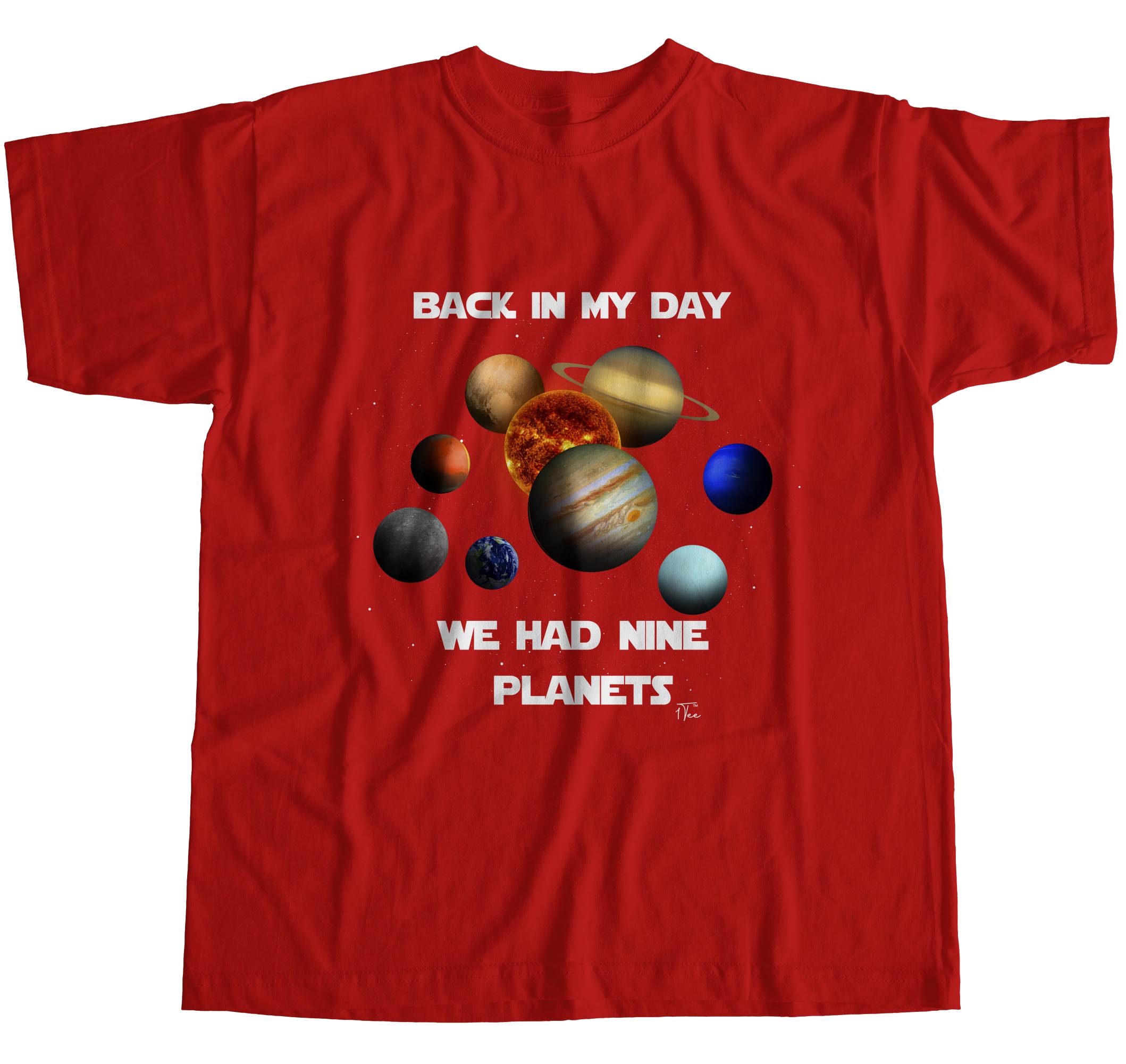 1Tee Mens Back In My Day We Had 9 Planets T-Shirt | eBay