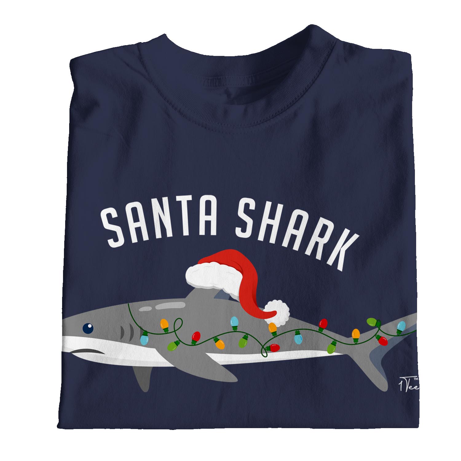 santa shark shirt