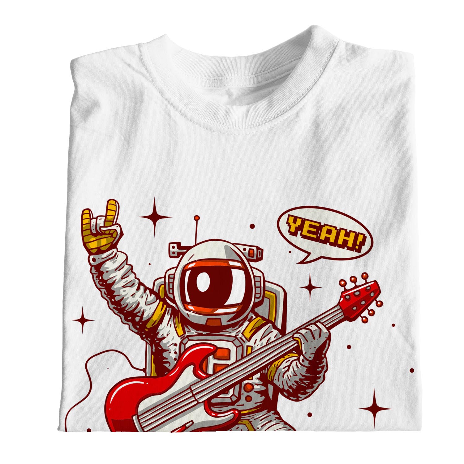 Camiseta 1Tee Para Hombre Let's Rock Astronaut Rockstar - Imagen 17 de 18