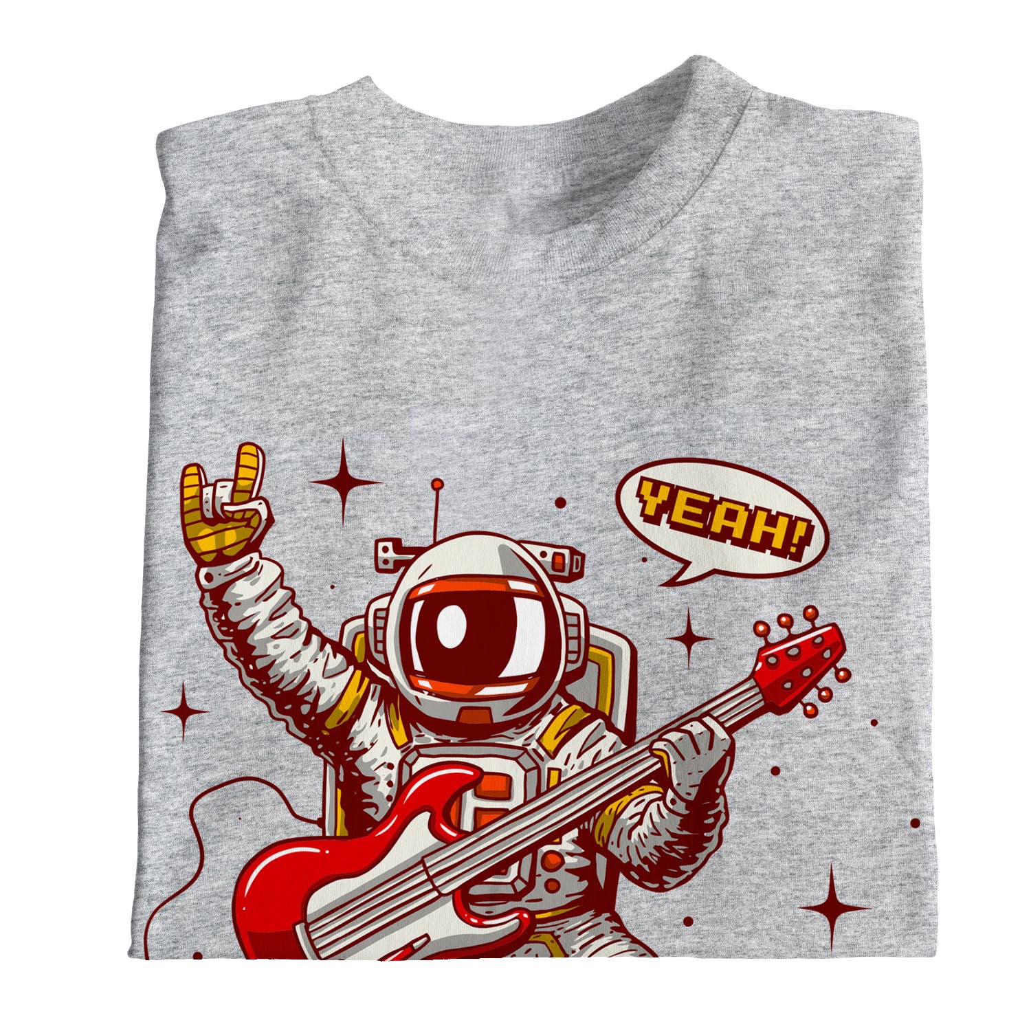 Camiseta 1Tee Para Hombre Let's Rock Astronaut Rockstar - Imagen 11 de 18