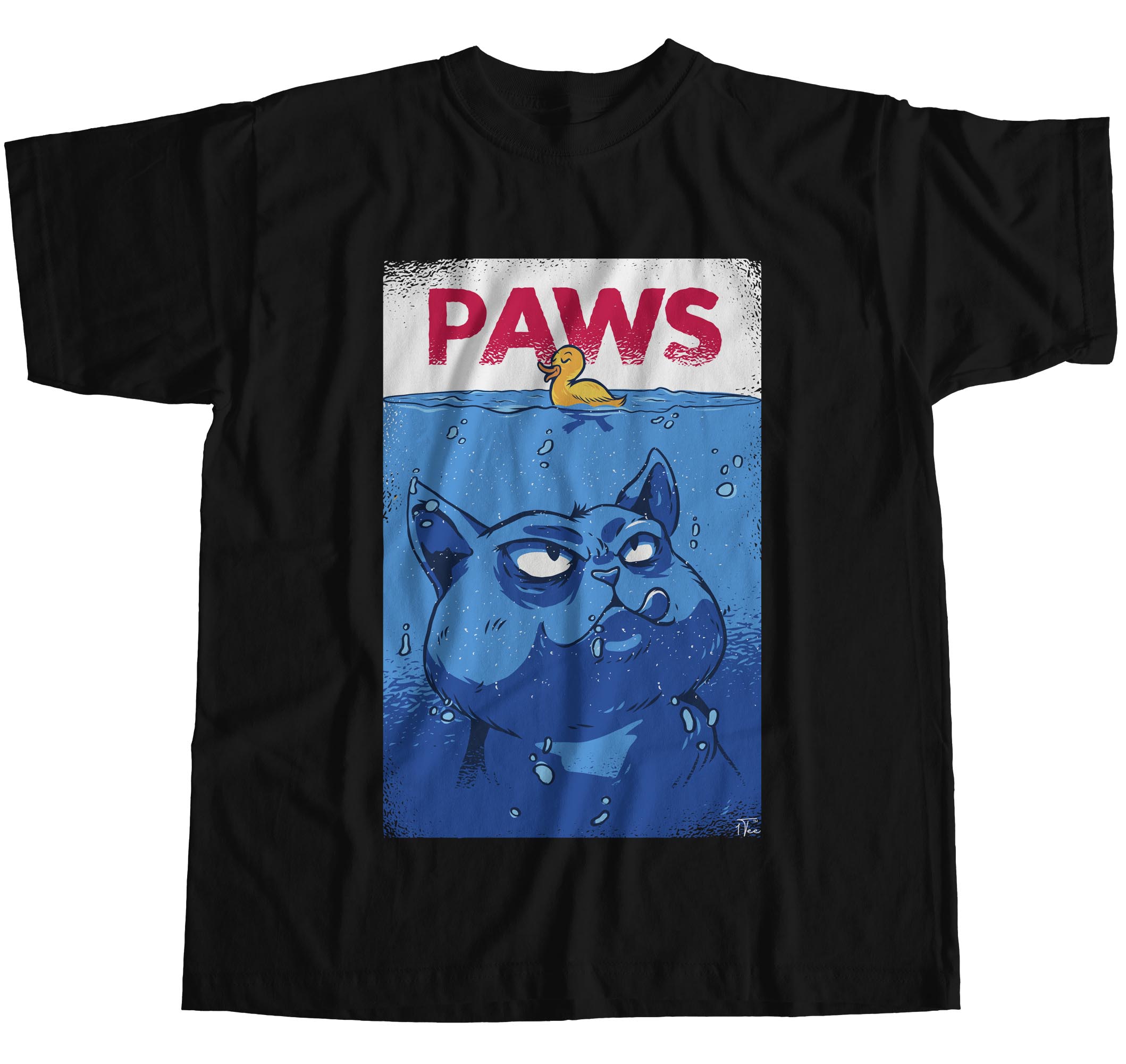 Camiseta 1Tee Paws, Shark Spoof para hombre - Imagen 8 de 18
