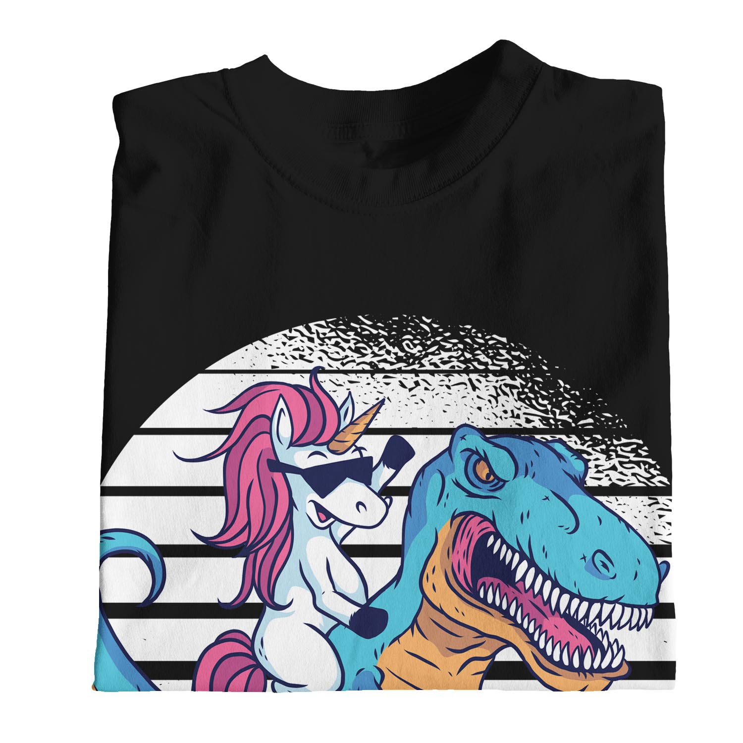 1Tee Herren T-Shirt Einhorn Reiten Dinosaurier - Bild 11 von 18