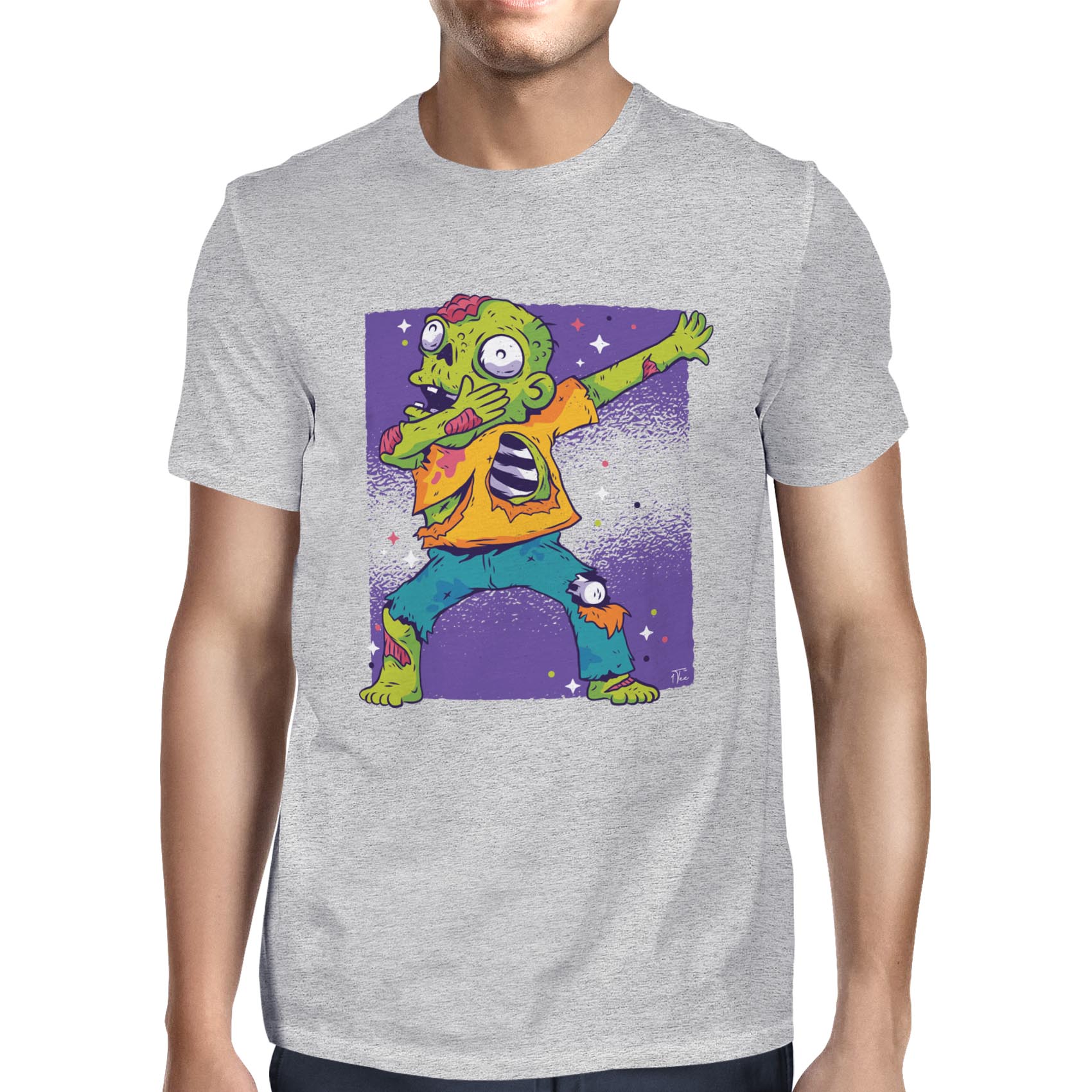 1Tee Herren T-Shirt Dabbing Zombie - Bild 13 von 18